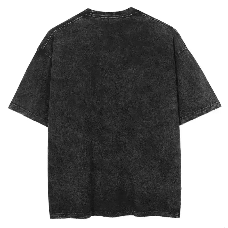 Camiseta Estampada Retro de Algodón Unisex