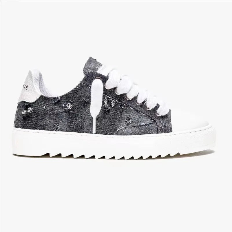 Zapatillas Deportivas Hombre Numeris Low-Top Casual Hip Hop Versátil Blanco