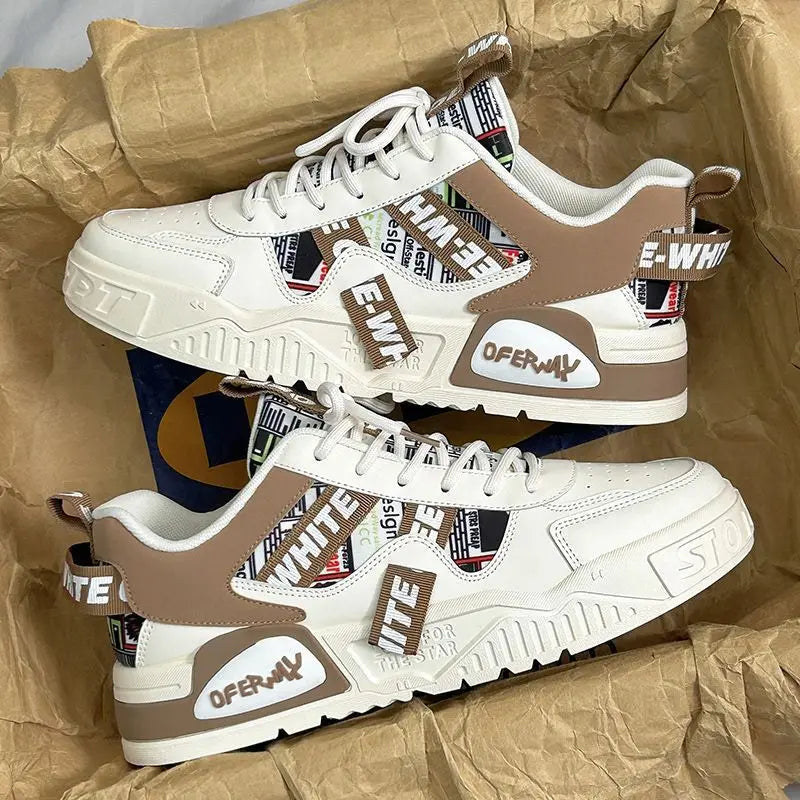 Zapatos Casuales de Cuero con Cordones para Mujer
