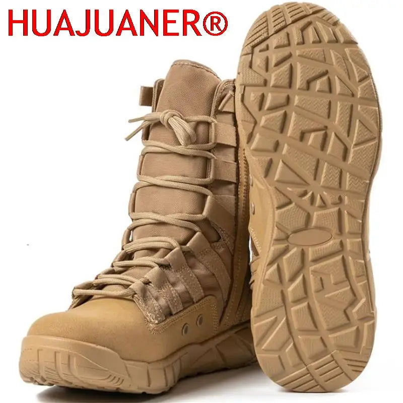 Botas Tácticas de Combate Hombre Senderismo Desierto Ejército Ligeras Transpirables Tobilleras