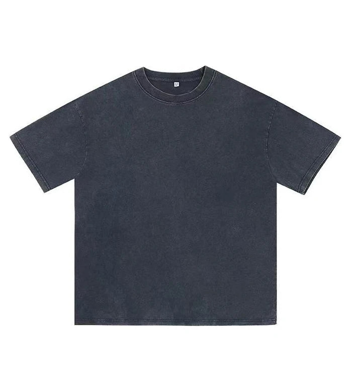 Camiseta Vintage Lavada de Algodón Unisex