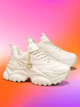 Zapatillas Plataforma Mujer 7CM EVA Ligeras Transpirables Blancas Talla Grande