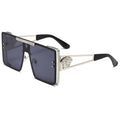 Gafas de Sol Unisex Rectangulares Metal Oversize Moda Callejera