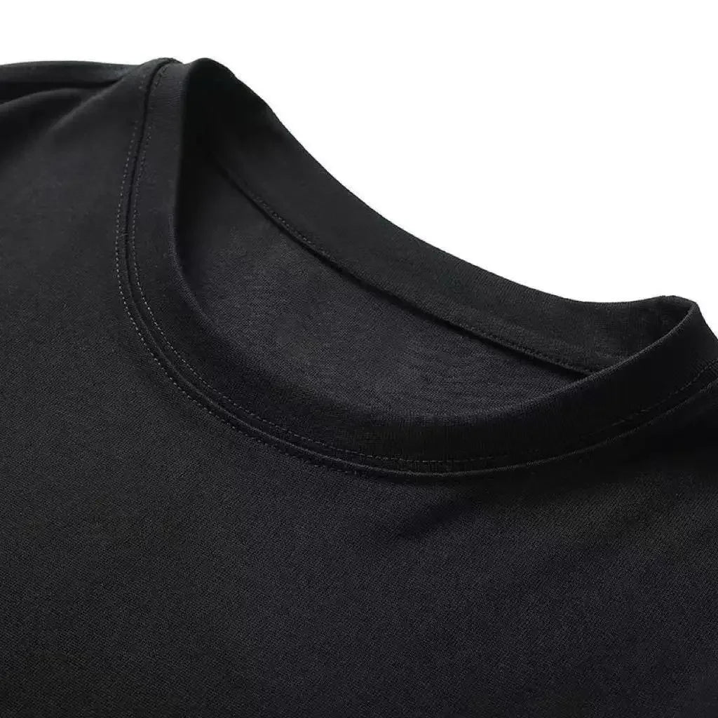 Camiseta Estampada Geométrica de Algodón Unisex