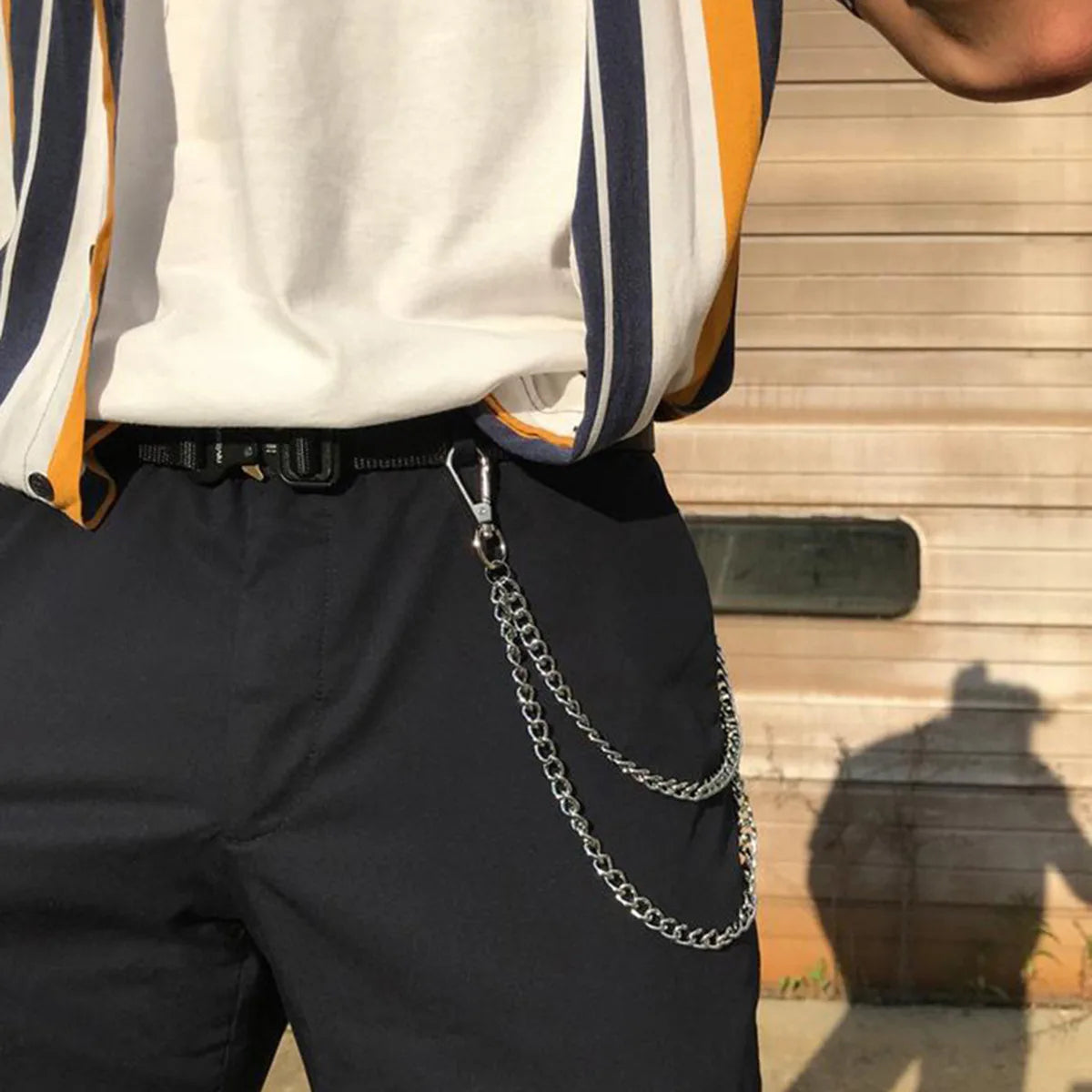 Cadena de Cintura Unisex Estilo Punk Metal Moda Colgante Pantalones Versátil