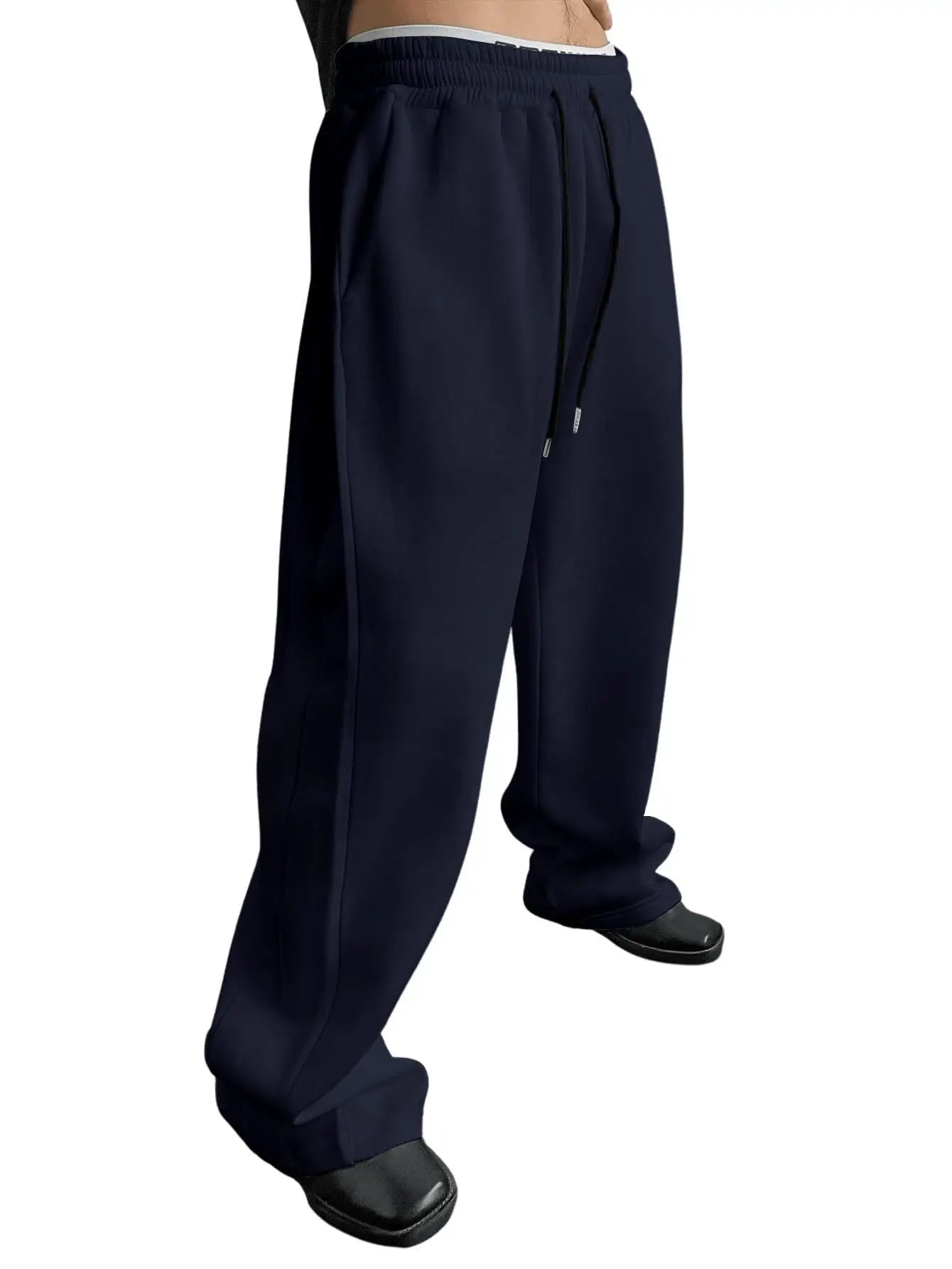 Pantalones Anchos de Chándal de Poliéster para Hombre