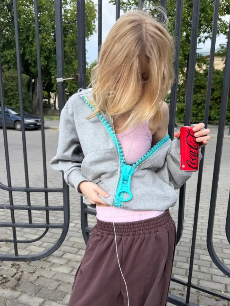 Sudadera con Capucha Estampada de Algodón Unisex