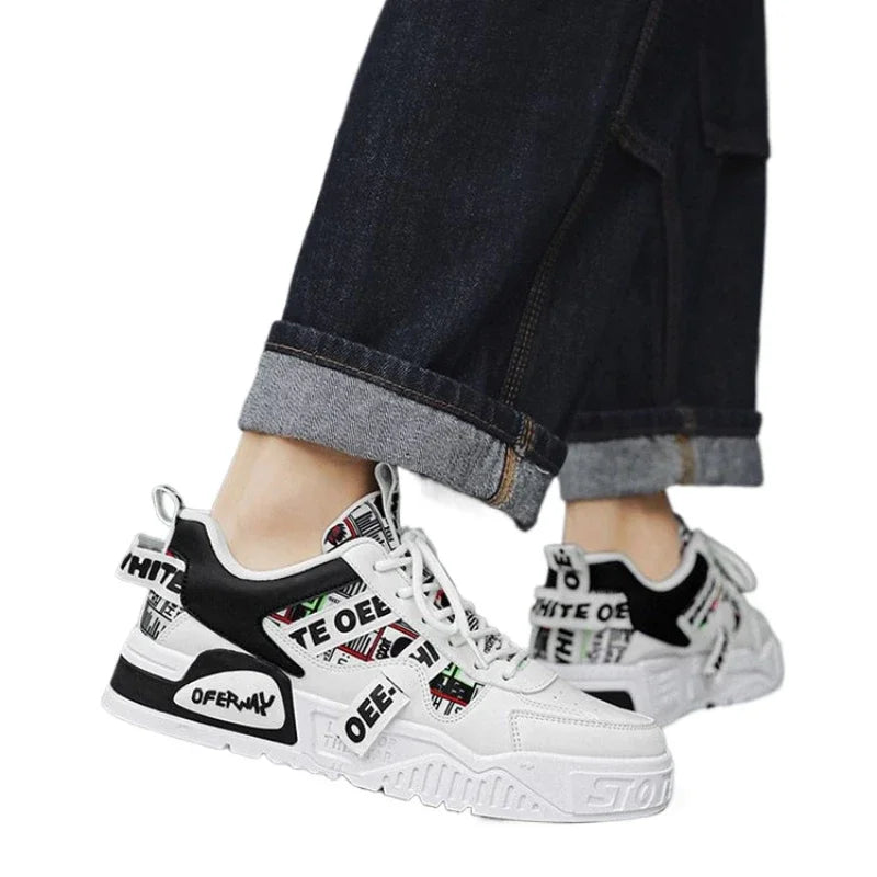 Zapatos Casuales de Cuero con Cordones para Mujer