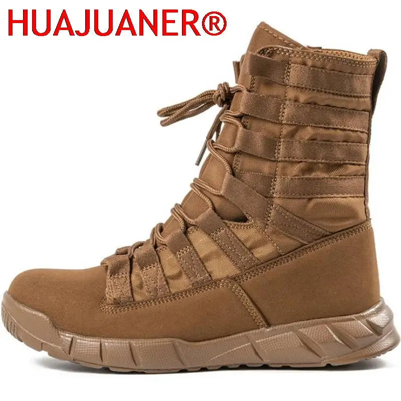 Botas Tácticas de Combate Hombre Senderismo Desierto Ejército Ligeras Transpirables Tobilleras