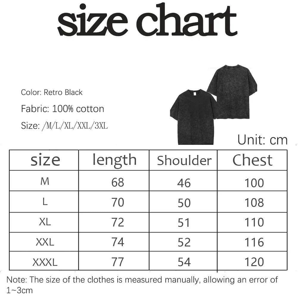 Camiseta Estampada Retro de Algodón Unisex