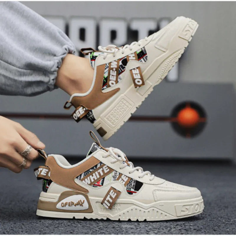 Zapatos Casuales de Cuero con Cordones para Mujer