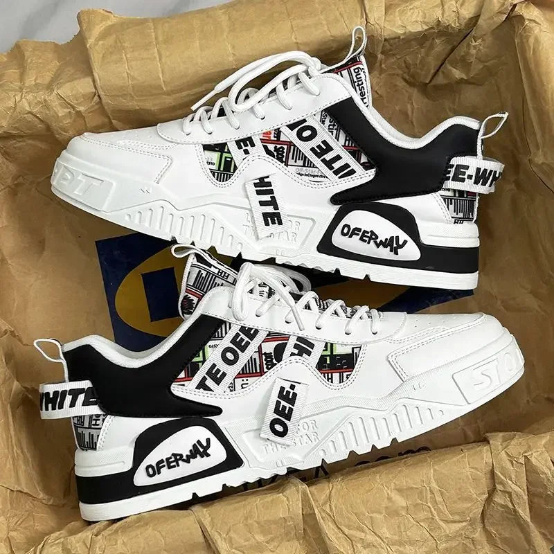 Zapatos Casuales de Cuero con Cordones para Mujer