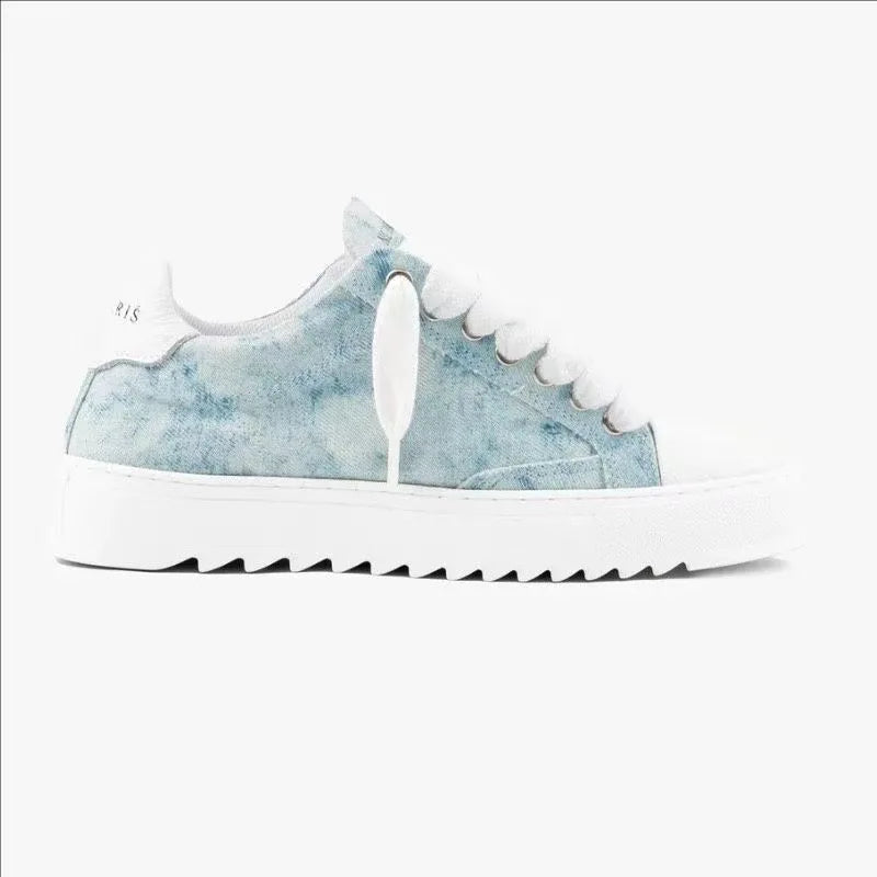 Zapatillas Deportivas Hombre Numeris Low-Top Casual Hip Hop Versátil Blanco