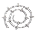 Collar de Tenis Micro Pave de Circonita Chapado en Oro Blanco 5mm para Hombre