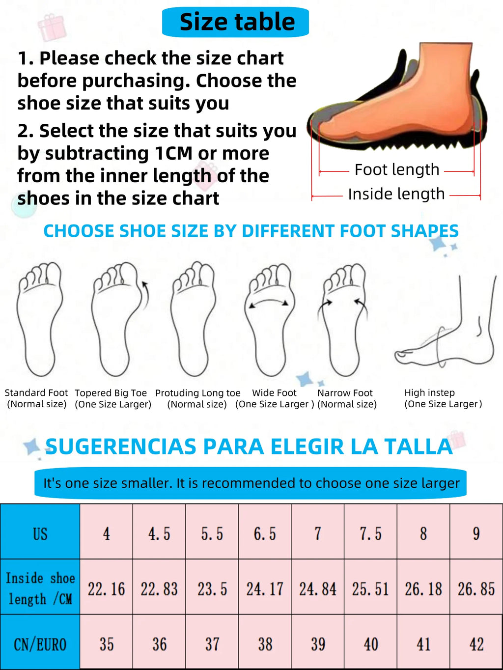 Zapatillas Plataforma Mujer 7CM EVA Ligeras Transpirables Blancas Talla Grande