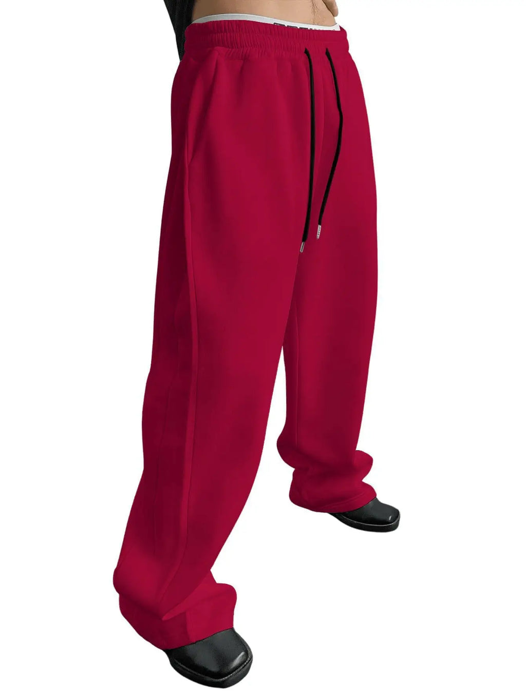 Pantalones Anchos de Chándal de Poliéster para Hombre