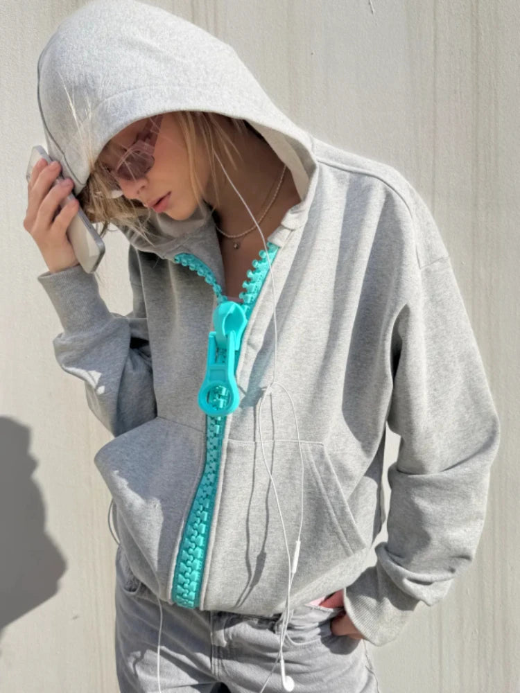 Sudadera con Capucha Estampada de Algodón Unisex