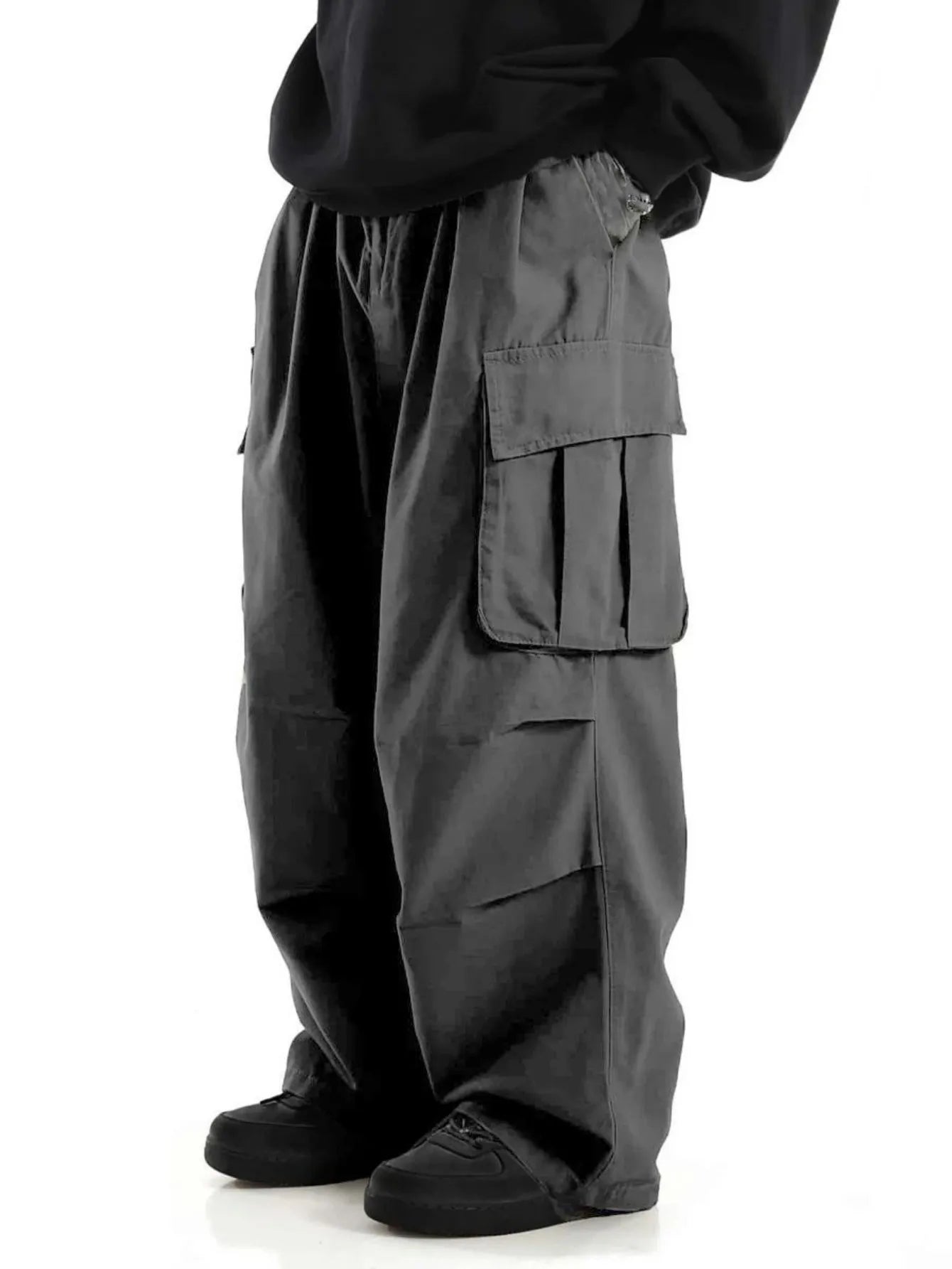Pantalones Anchos de Trabajo de Poliéster para Hombre Talla Grande