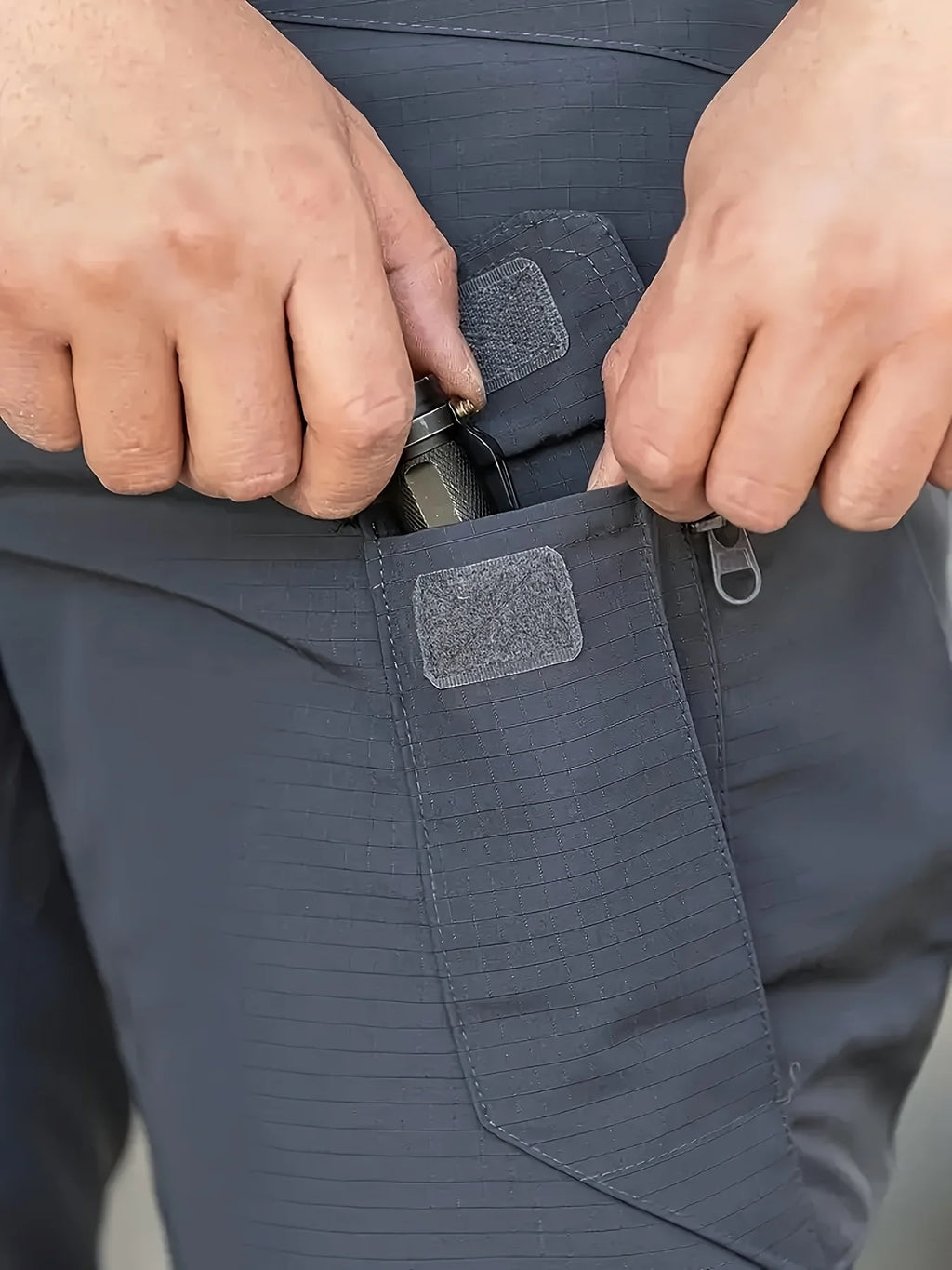 Pantalones Tácticos Cargo de Poliéster Impermeables con Bolsillos Múltiples para Hombre Talla Grande