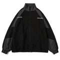 Chaqueta Universitaria Estilo Hip Hop con Parches de Algodón para Hombre
