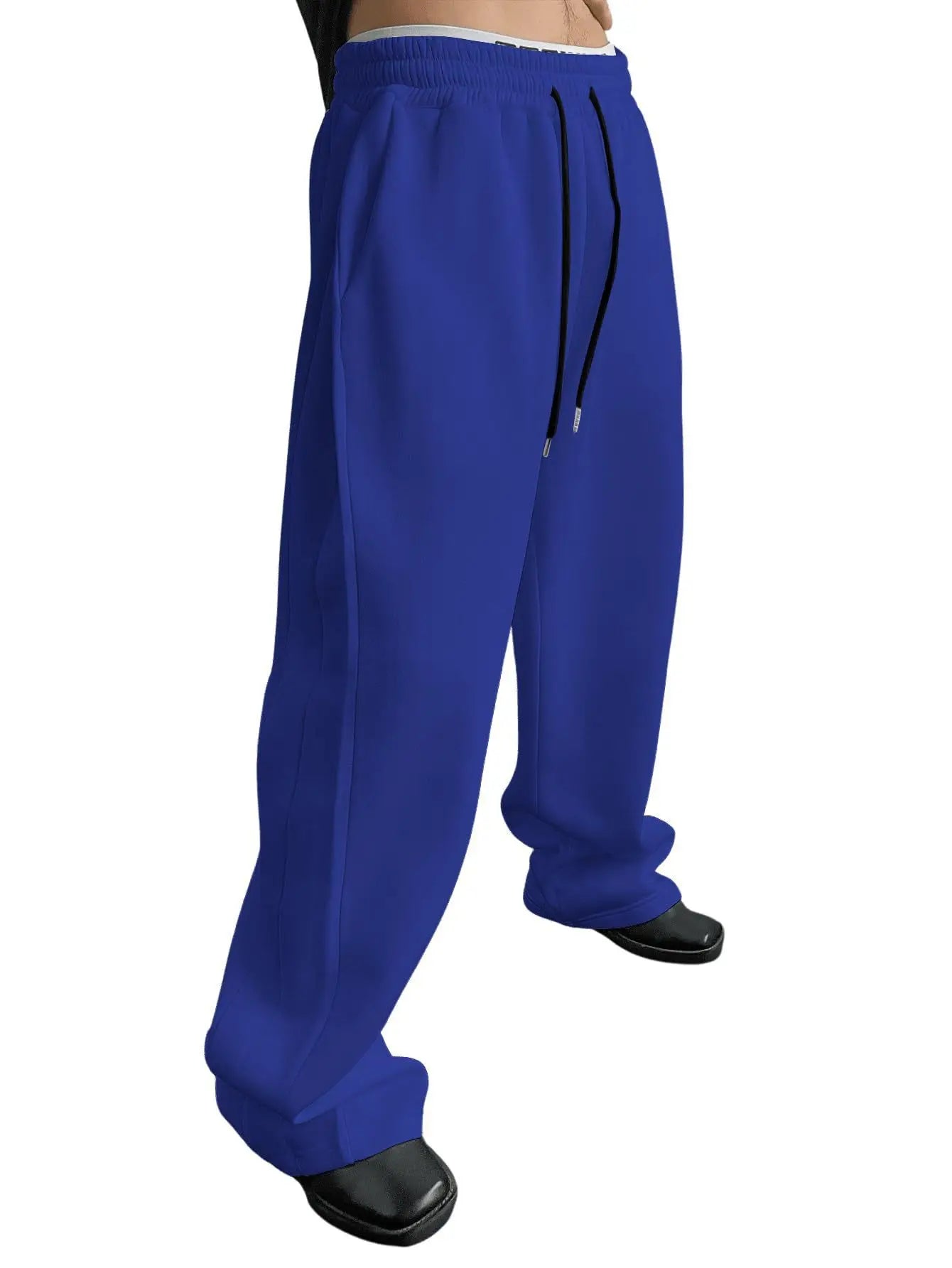 Pantalones Anchos de Chándal de Poliéster para Hombre