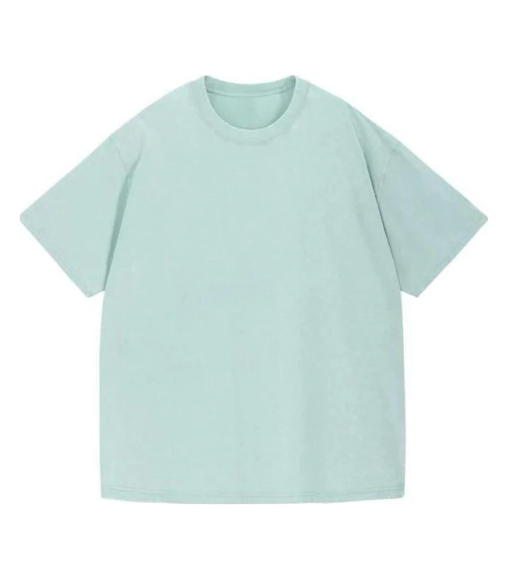 Camiseta Vintage Lavada de Algodón Unisex