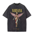 Camiseta Estampada Retro de Algodón Unisex