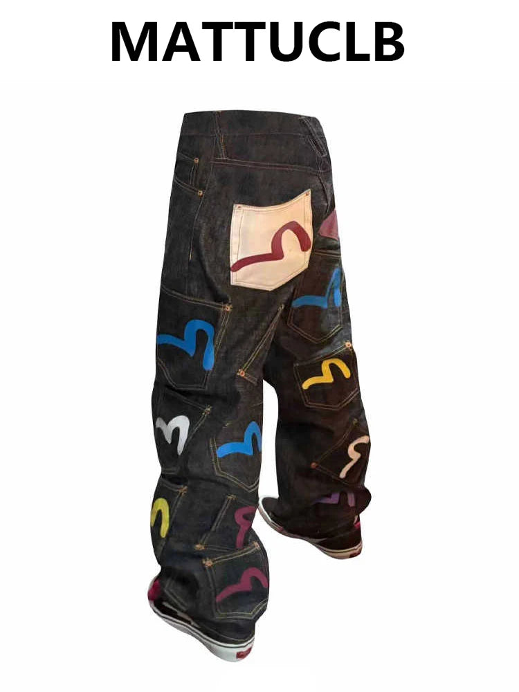 Jeans Baggy Cargo Mujer Y2k Streetwear Hip-hop Denim Punk Grunge Harajuku