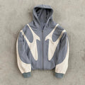 Sudadera con Cremallera Estampada de Diablo Estilo Retro Unisex