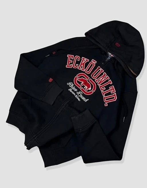 Sudadera con Capucha Y2K Estampado Explosiones Grafiti Hip Hop Cremallera Oversize Hombre