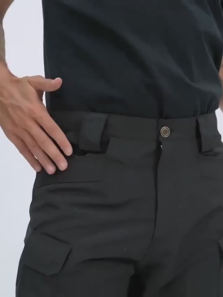 Pantalones Tácticos Cargo de Poliéster Impermeables con Bolsillos Múltiples para Hombre Talla Grande